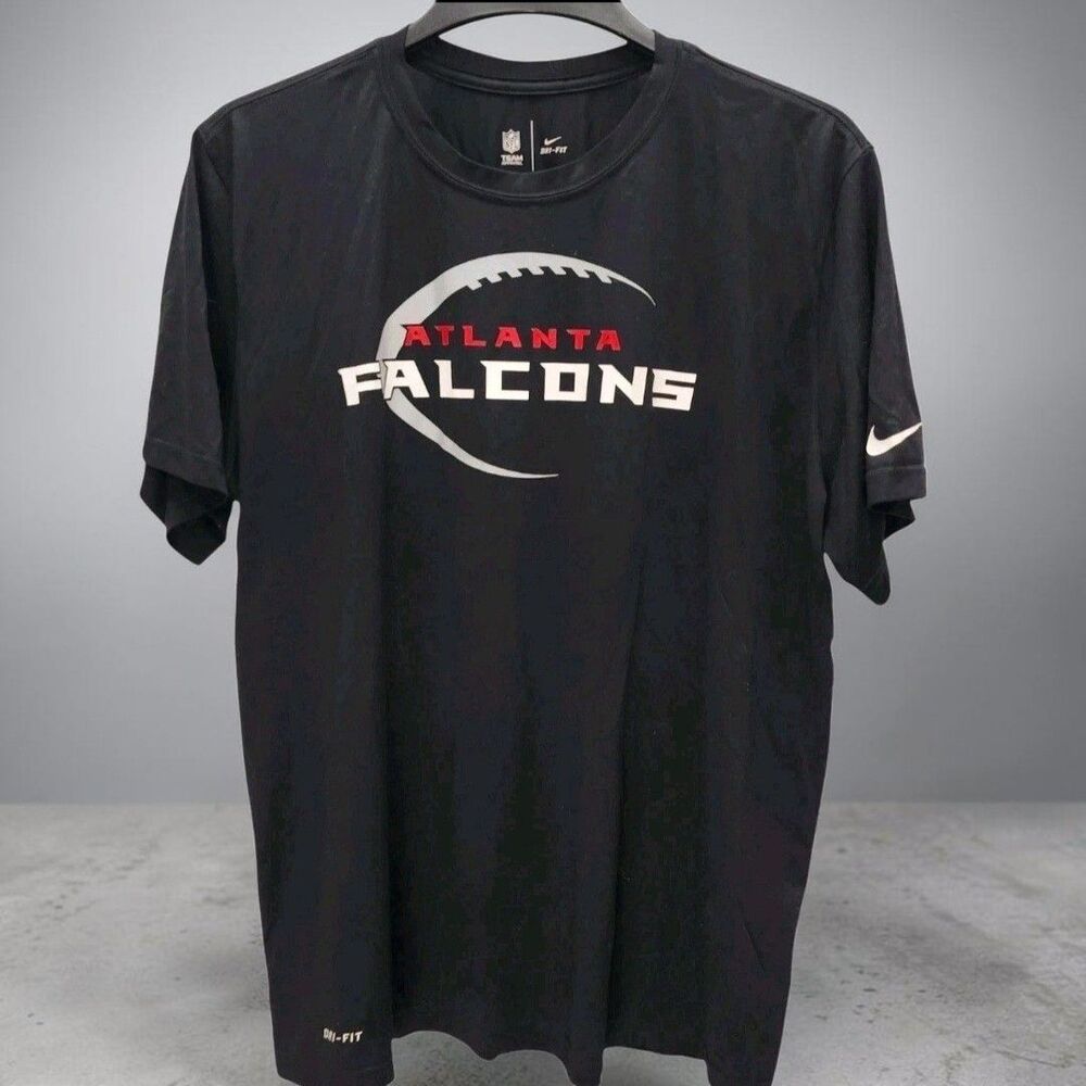 NFL Nike Atlanta Falcons Dri-fit T-shirt Tee Mens XL Black Football Streetwear